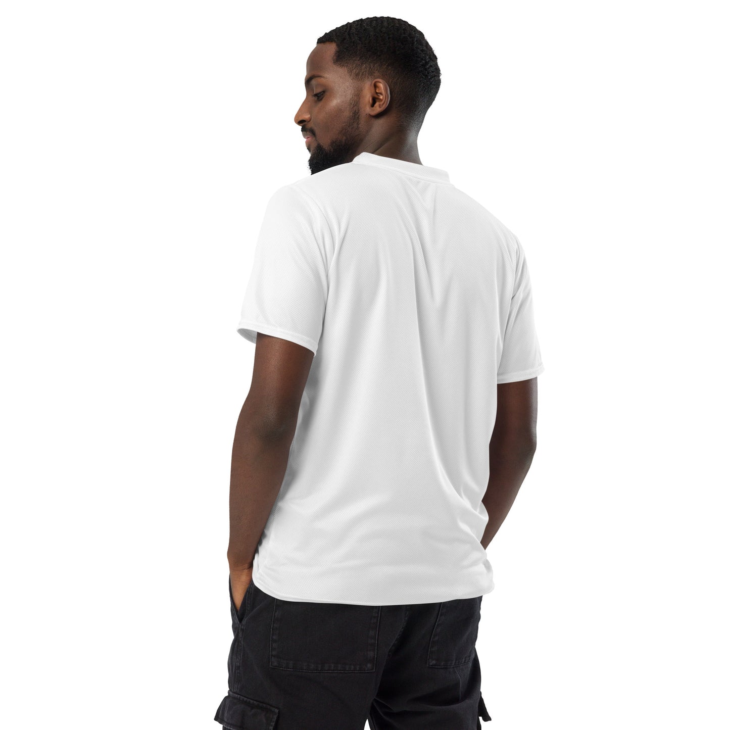 Recycled Unisex Sports Jersey in White