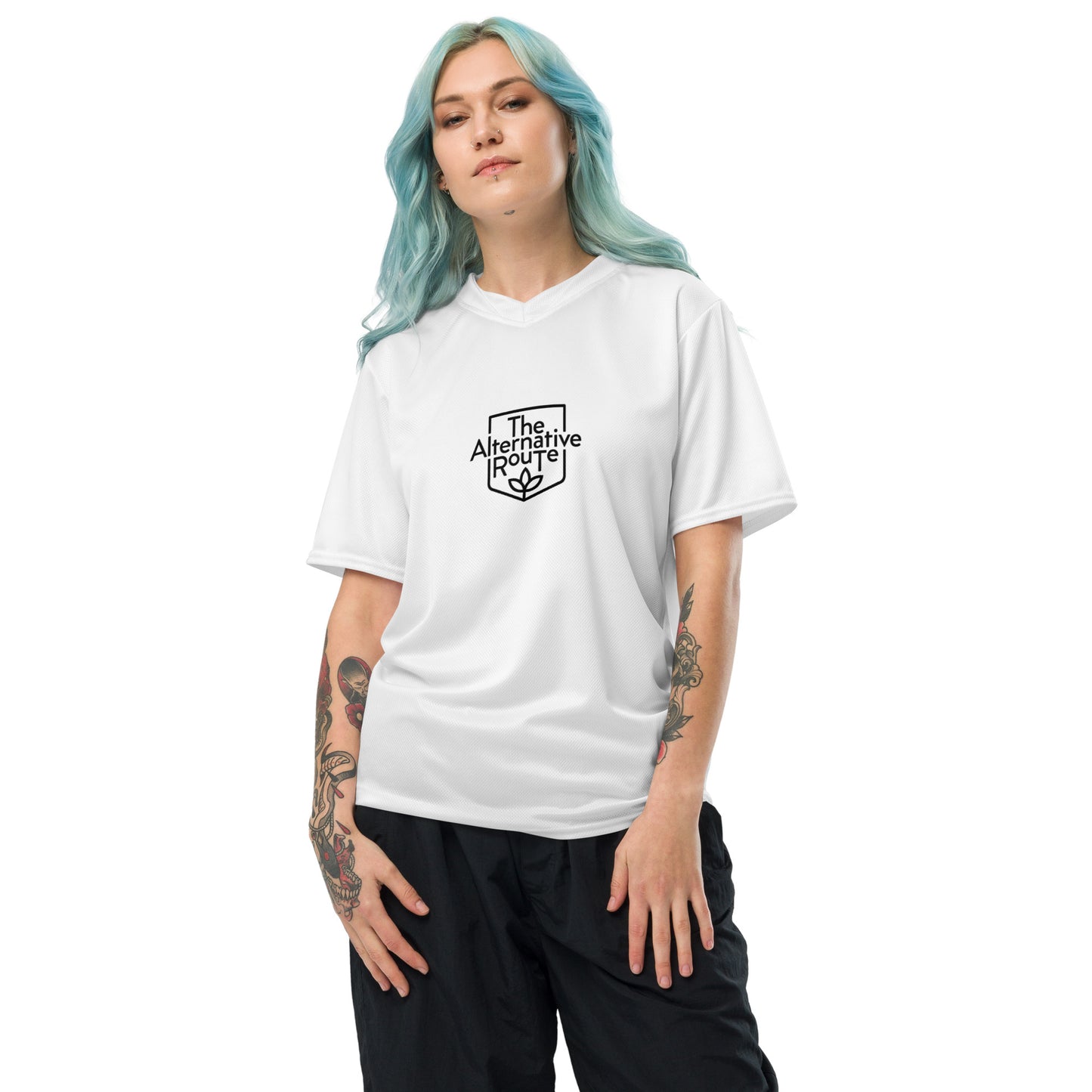 Recycled Unisex Sports Jersey in White